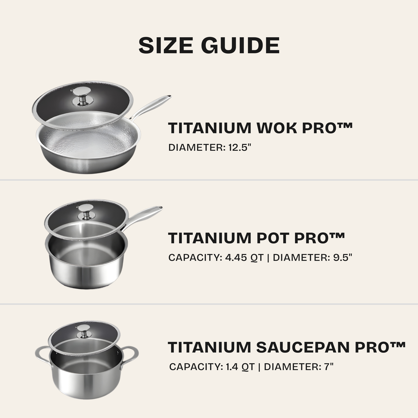 Titanium 6-Piece Cookware System™