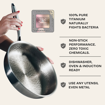 Titanium Hammered Pan Pro Standard